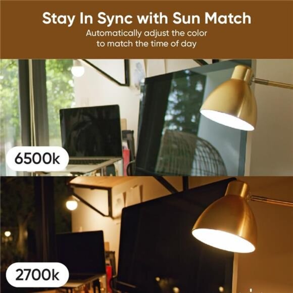 Wyze Bulb White, 800 Lumen, 90+CRI WiFi Tunable-White A19 Smart Light Bulb - Picture 10 of 14